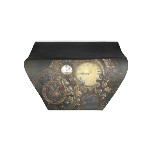 Painting Steampunk clocks and gears Clutch Bag (Model 1630)