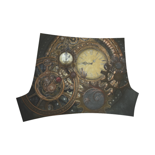 Painting Steampunk clocks and gears Briseis Skinny Shorts (Model L04)