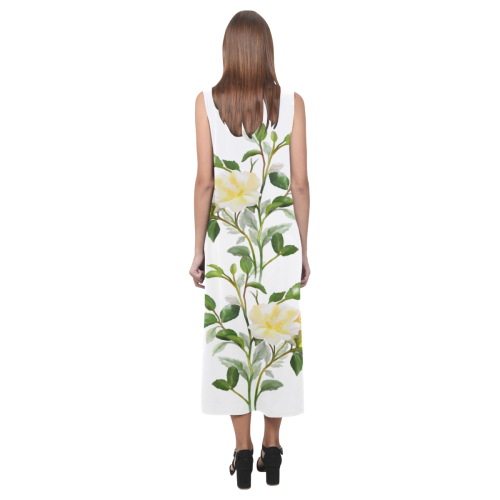Yellow Rose Phaedra Sleeveless Open Fork Long Dress (Model D08)