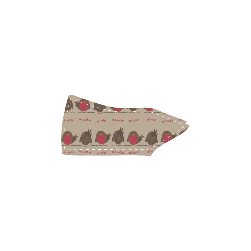 Red Robin Pattern Men's Slip-on Canvas Shoes (Model 019)