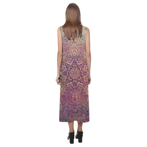 Magic mandala 6 Phaedra Sleeveless Open Fork Long Dress (Model D08)