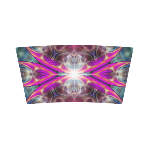 Apophysis Fractal Kaleidoscope Mirror pink blue Bandeau Top