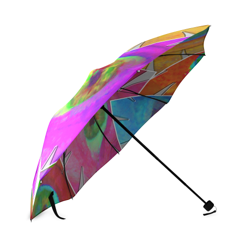 Eyeflowers Collage Foldable Umbrella (Model U01)