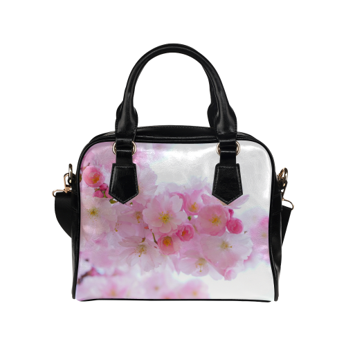 Beautiful Pink Japanese Cherry Tree Blossom Shoulder Handbag (Model 1634)