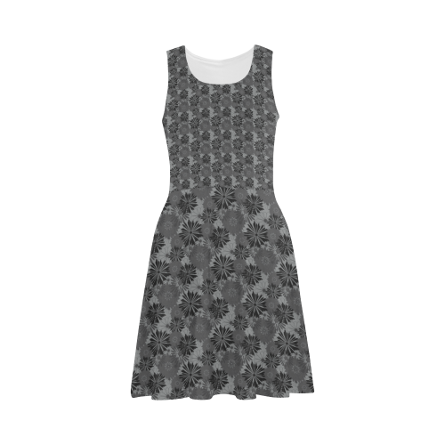 Wedding Day Grey Floral by Aleta Atalanta Sundress (Model D04)