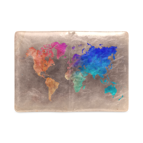 world map 25 Custom NoteBook A5