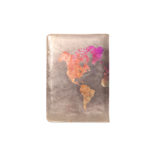 world map 25 Custom NoteBook A5