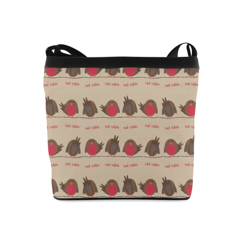 Red Robin Pattern Crossbody Bags (Model 1613)