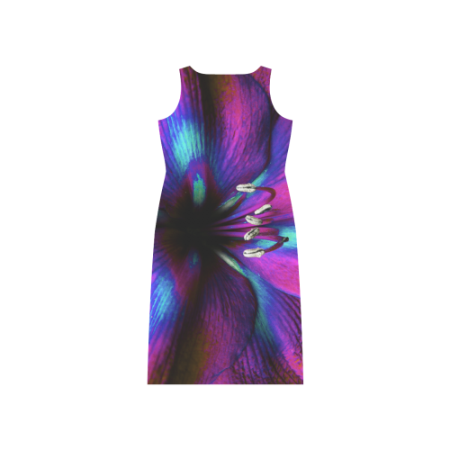 Neon Amaryllis by Martina Webster Phaedra Sleeveless Open Fork Long Dress (Model D08)