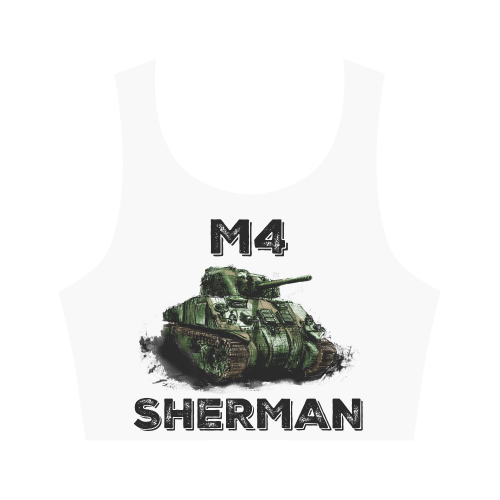 Sherman Tank Women's Crop Top (Model T42)