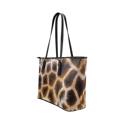 Giraffe Leather Leather Tote Bag/Large (Model 1651)