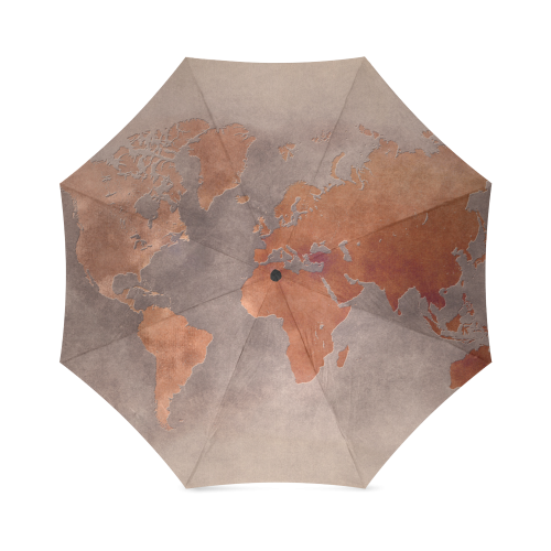 world map 36 Foldable Umbrella (Model U01)