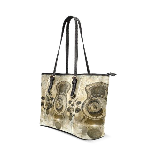 The signs Leather Tote Bag/Small (Model 1640)