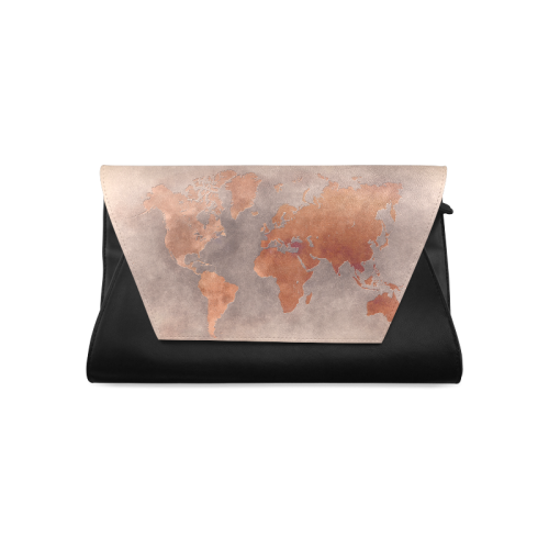 world map 36 Clutch Bag (Model 1630)