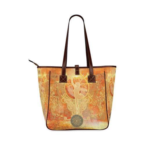 The ballet dancer  in yellow and red Classic Tote Bag (Model 1644)
