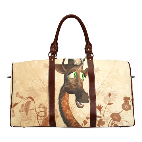 Funny, cute giraffe with fairy Waterproof Travel Bag/Small (Model 1639)