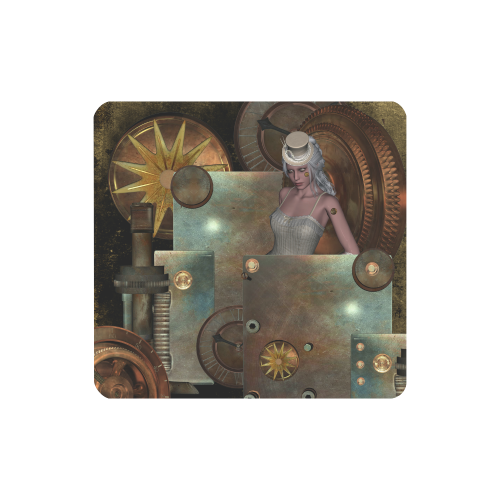 Steampunk, rusty metal and clocks and gears Women's Clutch Wallet (Model 1637)