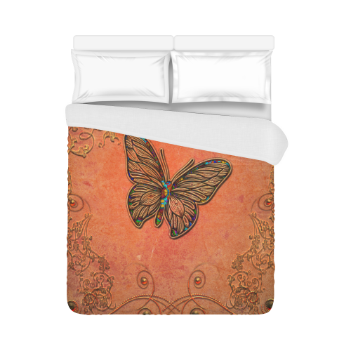 Wonderful butterflies, decorative design Duvet Cover 86"x70" ( All-over-print)