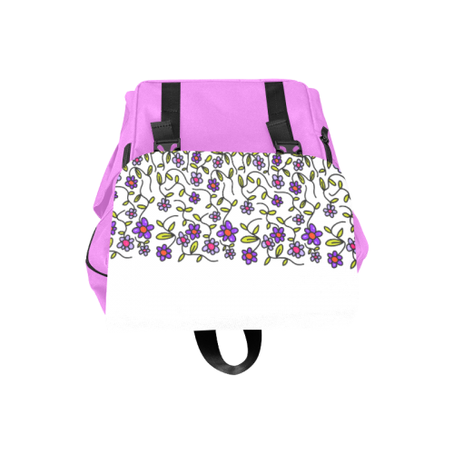 Floral Casual Shoulders Backpack (Model 1623)