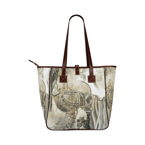 Awesome technical skull, vintage design Classic Tote Bag (Model 1644)