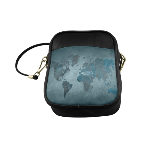 world map 35 Sling Bag (Model 1627)