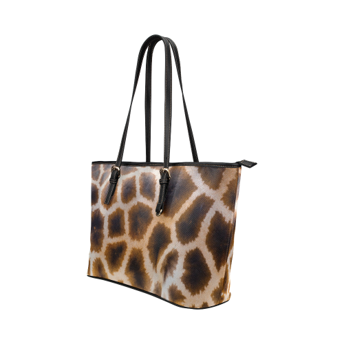 Giraffe Leather Leather Tote Bag/Large (Model 1651)