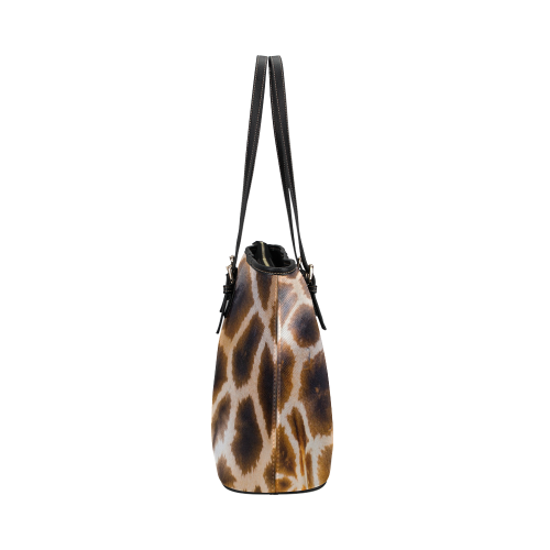 Giraffe Leather Leather Tote Bag/Large (Model 1651)