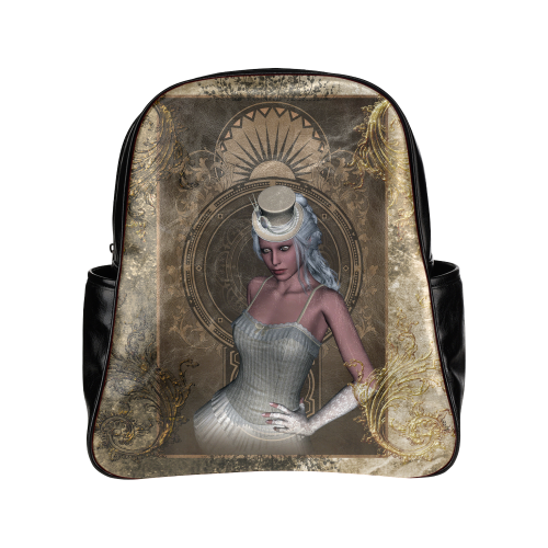 Beautiful women, victorian style Multi-Pockets Backpack (Model 1636)