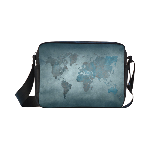 world map 35 Classic Cross-body Nylon Bags (Model 1632)