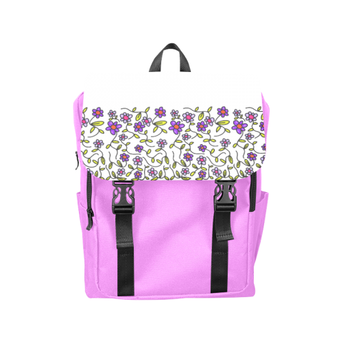Floral Casual Shoulders Backpack (Model 1623)