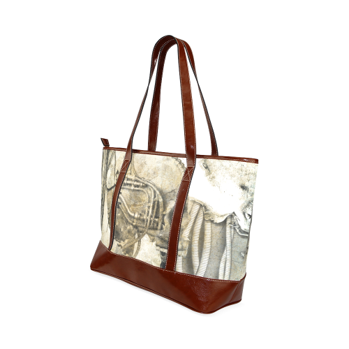 Awesome technical skull, vintage design Tote Handbag (Model 1642)