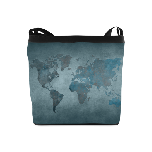 world map 35 Crossbody Bags (Model 1613)
