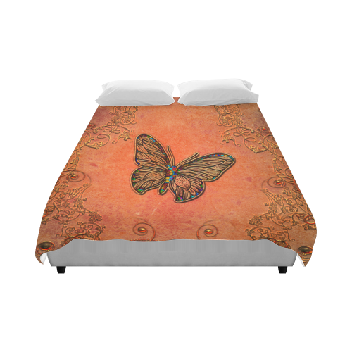 Wonderful butterflies, decorative design Duvet Cover 86"x70" ( All-over-print)