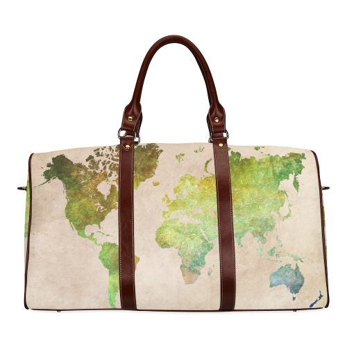 world map 32 Waterproof Travel Bag/Small (Model 1639)