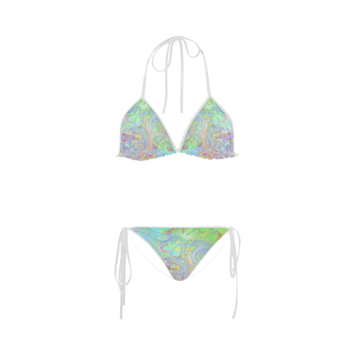 Merry colorful shiny summer design Custom Bikini Swimsuit