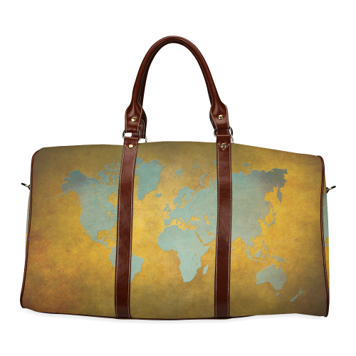 world map 34 Waterproof Travel Bag/Small (Model 1639)