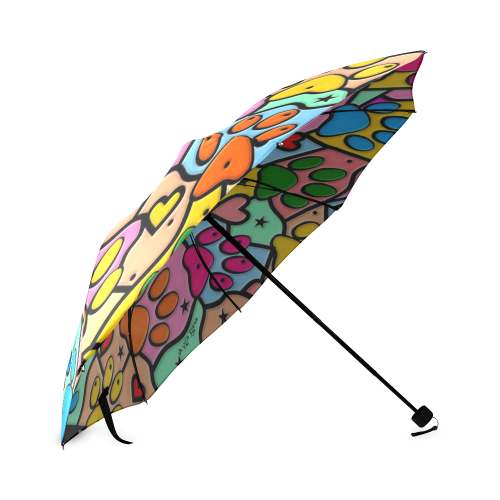 Popart Paws by Nico Bielow Foldable Umbrella (Model U01)