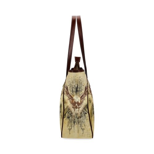Amazing skull, wings and grunge Classic Tote Bag (Model 1644)