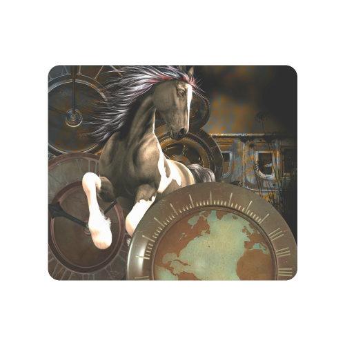 Steampunk, awesome horse with clocks and gears Men's Clutch Purse （Model 1638）