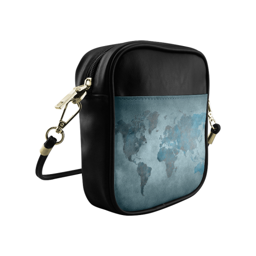 world map 35 Sling Bag (Model 1627)