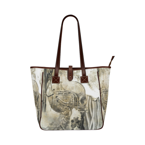 Awesome technical skull, vintage design Classic Tote Bag (Model 1644)