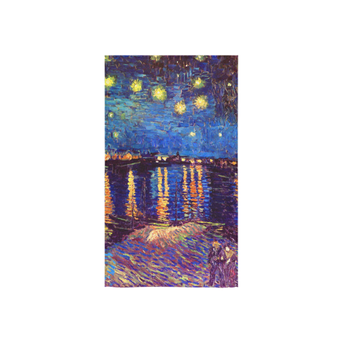 Van Gogh Starry Night Over Rhone Custom Towel 16"x28"