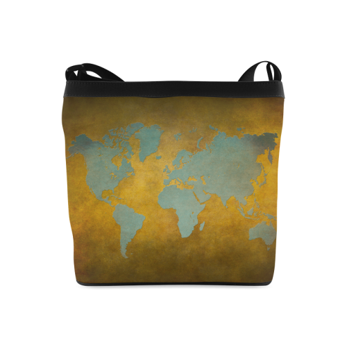 world map 34 Crossbody Bags (Model 1613)