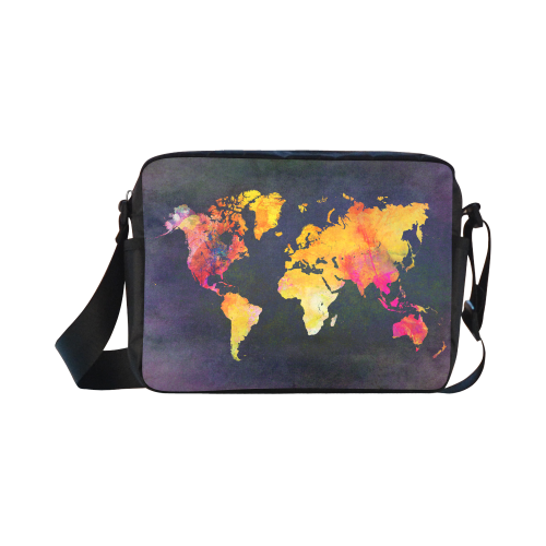 world map 31 Classic Cross-body Nylon Bags (Model 1632)