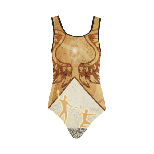 Dance with me Vest One Piece Swimsuit (Model S04)