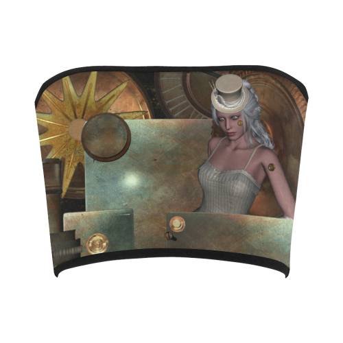 Steampunk, rusty metal and clocks and gears Bandeau Top