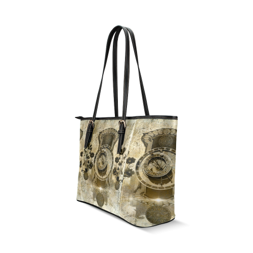 The signs Leather Tote Bag/Small (Model 1640)