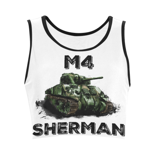 Sherman Tank Women's Crop Top (Model T42)