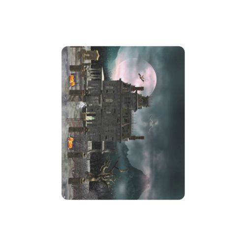 A creepy darkness halloween haunted house Rectangle Mousepad