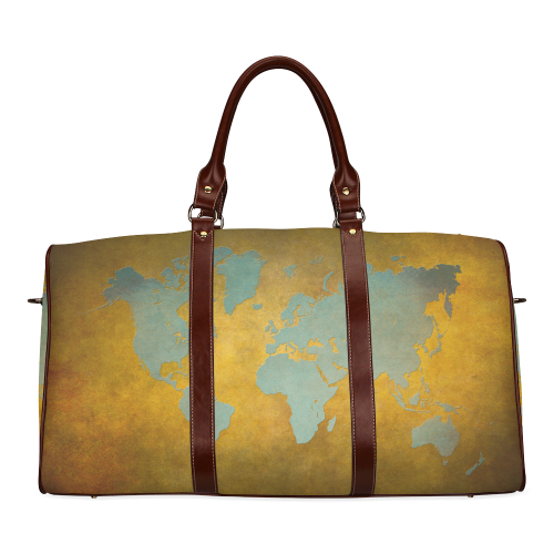 world map 34 Waterproof Travel Bag/Small (Model 1639)